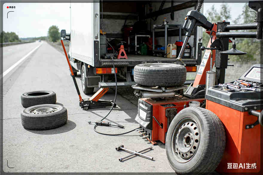 双湖扎胎道路救援-流动补胎